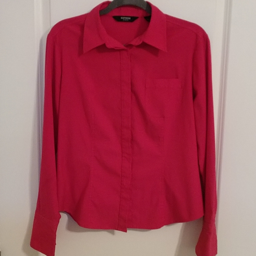 EXPRESS fuschia shirt Size 11/12